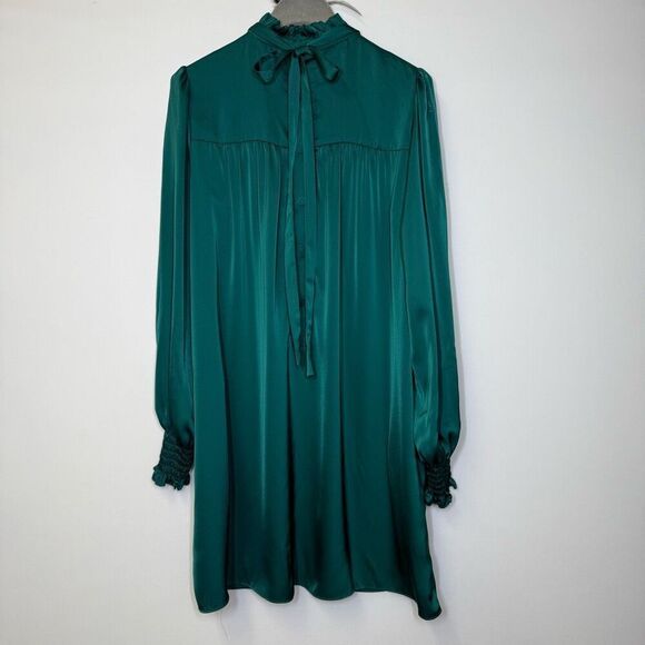 Adam Lippes Collective Green Mock Neck Dress - Picture 4 of 10